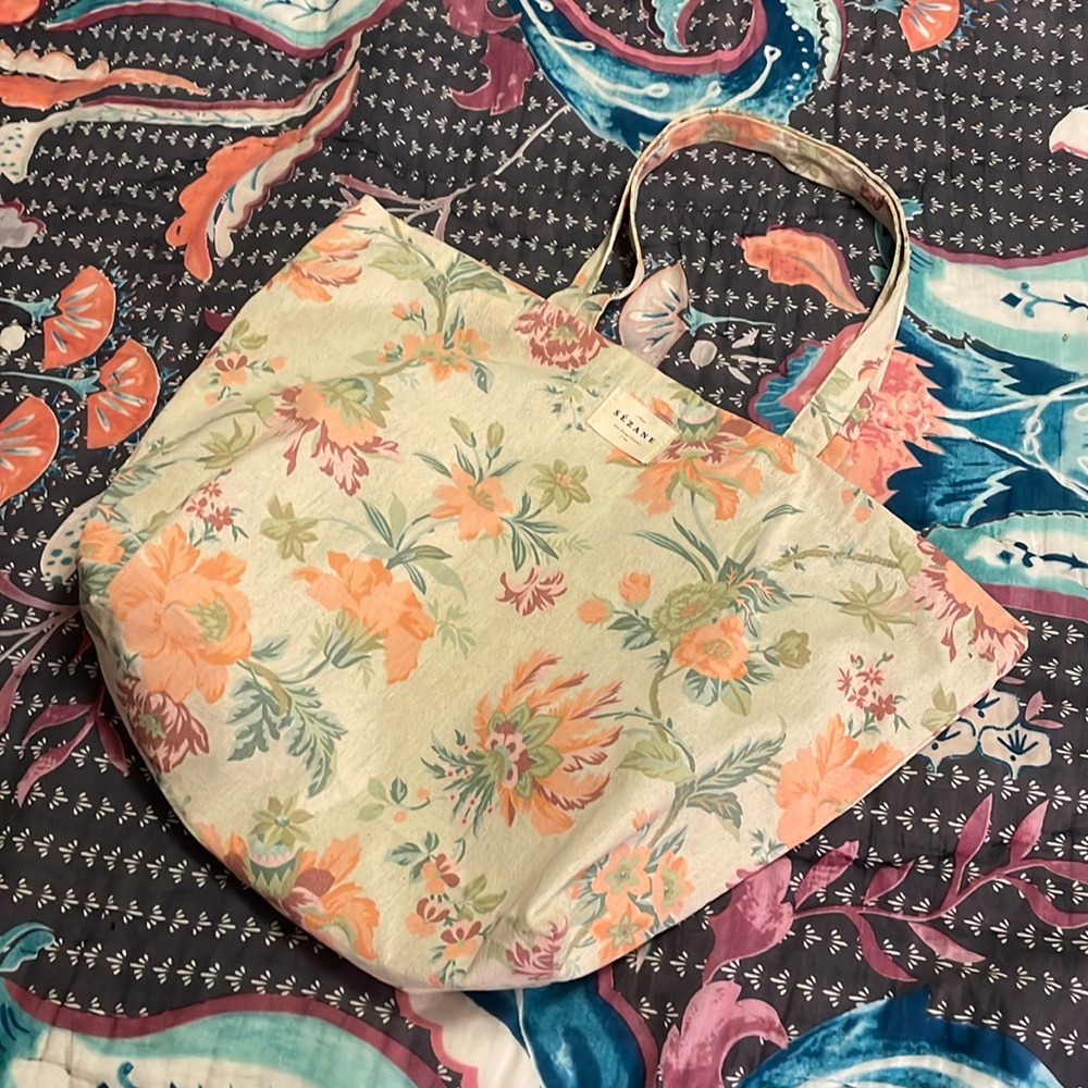 Sweet feminine floral Sezane tote bag NEW 💕💕💕